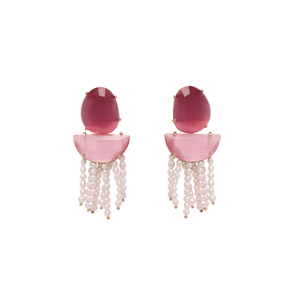AYLA in pink Cat's eye stone - Maison OrientChadia HamatiMaison OrientEarring