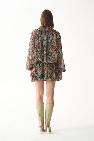 BAMBI DRESS / BROWN SHAWL PATTERN - Maison OrientNAIAMaison OrientClothing