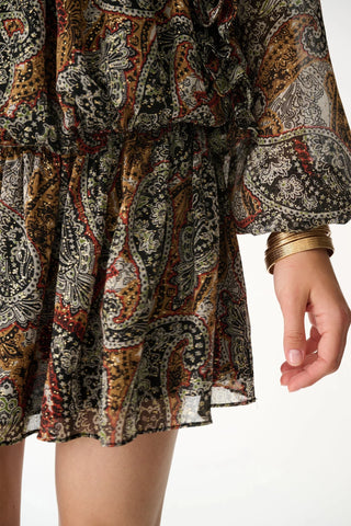 BAMBI DRESS / BROWN SHAWL PATTERN - Maison OrientNAIAMaison OrientClothing