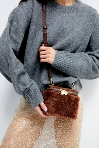 Betty Mini Fur Brown - Maison OrientMavenMaison OrientHandbags