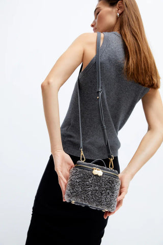 Betty Mini Fur Gray - Maison OrientMavenMaison OrientHandbags