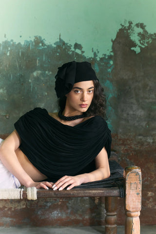Chiffon Dupatta Draped Top