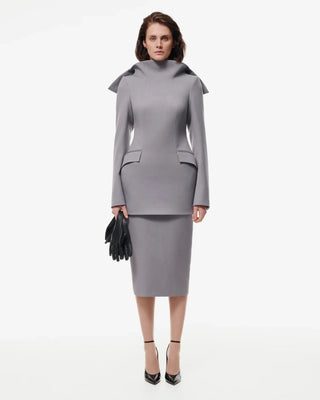 BLAZER DRESS WITH ВАСК FASTENING - Maison OrientKris MaranMaison OrientClothing