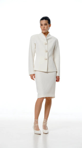 BLAZER WITH ROSE BUTTONS - Maison OrientKris MaranMaison OrientClothing