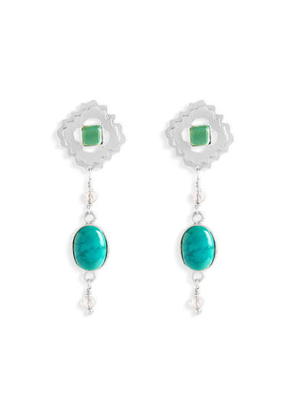 Mandala drop earring