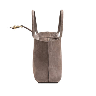 Boho Chic taupe suede medium tote bag - Maison OrientSerena UziyelMaison OrientTote Bag