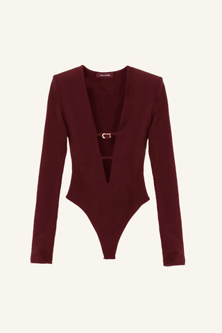 BUCKLE BODYSUIT WITH CUTOUTS - Maison OrientKris MaranMaison OrientTop