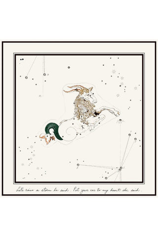 Capricorn Printed Satin Scarf - Maison OrientThe Summer HouseMaison OrientScarves