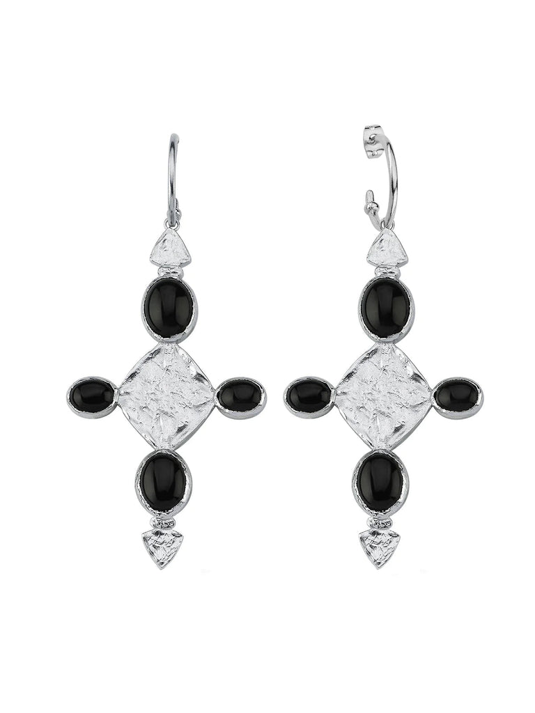 CARYA HOOP SILVER EARRINGS - Maison OrientBodhitaMaison OrientJewelry