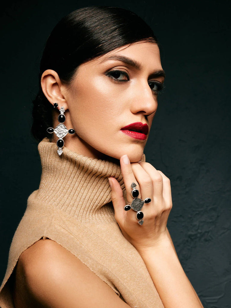 CARYA SILVER EARRINGS - STUD - Maison OrientBodhitaMaison OrientJewelry