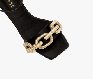 Catena Black High - Heel Ankle Sandal - Maison OrientSerena UziyelMaison OrientShoes