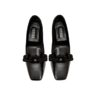 Catena black leather moccasin - Maison OrientSerena UziyelMaison OrientMoccasin