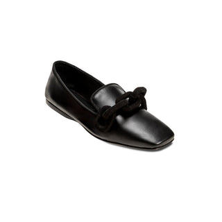 Catena black leather moccasin - Maison OrientSerena UziyelMaison OrientMoccasin