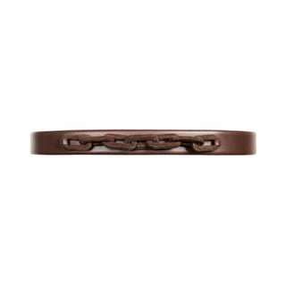 Catena brown leather and suede belt - Maison OrientSerena UziyelMaison OrientBelt