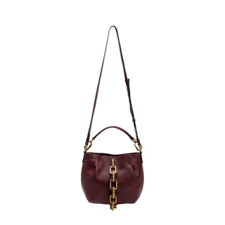 Catena burgundy leather small shoulder pouch - Maison OrientSerena UziyelMaison OrientShoulder Bag