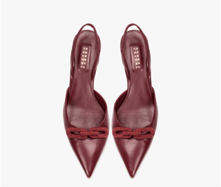 Catena Burgundy Slingback Mule Pump - Maison OrientSerena UziyelMaison OrientShoes