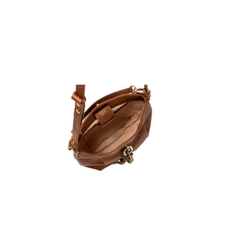 Catena camello leather small shoulder pouch - Maison OrientSerena UziyelMaison OrientShoulder Bag