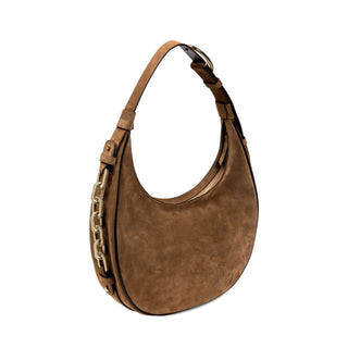 Catena dark beige suede hobo bag - Maison OrientSerena UziyelMaison OrientShoulder Bag