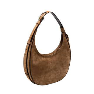 Catena dark beige suede hobo bag - Maison OrientSerena UziyelMaison OrientShoulder Bag