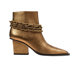Catena Notte bronze leather cowboy boot - Maison OrientSerena UziyelMaison OrientBoot