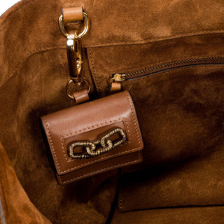 Catena Notte camello leather AirPods case - Maison OrientSerena UziyelMaison OrientAirPods Case