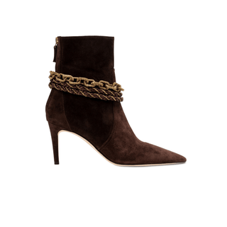 Catena Notte dark brown suede ankle boot - Maison OrientSerena UziyelMaison OrientAnkle Boot