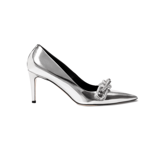Catena silver leather high-heel pump - Maison OrientSerena UziyelMaison OrientPump