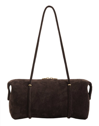 Chocolate Faye suede shoulder bag - Maison Orient0711 TbilisiMaison OrientShoulder Bag