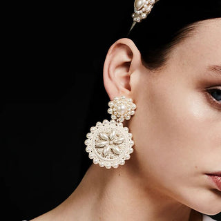 Cream Flower Drop Pearl - Maison OrientPinar OzevlatMaison OrientJewelry