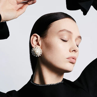 Cream Rose Pearl Studs - Maison OrientPinar OzevlatMaison OrientJewelry