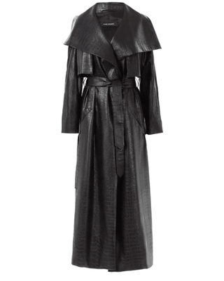 CROCO EMBOSSED BUCKLE TRENCH - Maison OrientKris MaranMaison OrientCoat