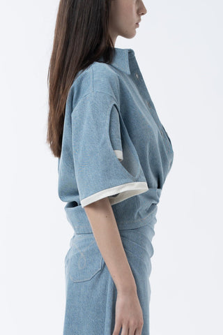 CRYSTAL Denim Shirt - Maison OrientMAETMaison OrientTop