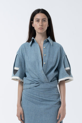 CRYSTAL Denim Shirt - Maison OrientMAETMaison OrientTop