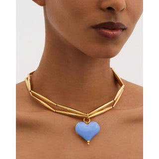 Cuore Duo Necklace - Cornflower - Maison OrientTohum DesignMaison OrientJewelry