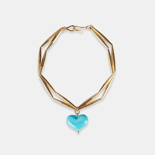 Cuore Duo Necklace - Turquoise - Maison OrientTohum DesignMaison OrientJewelry