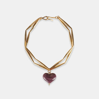 Cuore Duo Necklace - Violet - Maison OrientTohum DesignMaison OrientJewelry