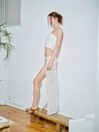 Dissonance Mesh Sarong Skirt