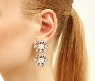 Donna Duo Diamond Crystal Earrings - Maison OrientNinonMaison OrientJewelry