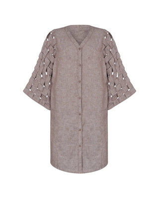 ELIAS DRESS BROWN - Maison OrientVEPLENMaison OrientClothing