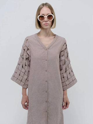 ELIAS DRESS BROWN - Maison OrientVEPLENMaison OrientClothing