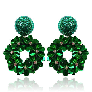 Emerald Green Petite Yasmine Hoops Earrings - Maison OrientPinar OzevlatMaison OrientJewelry