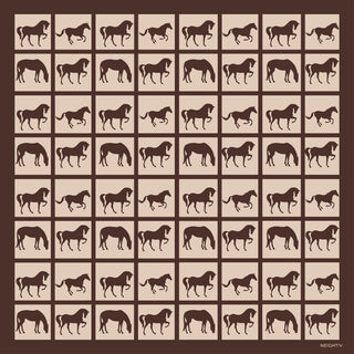 Equine Squares Large Scarf - Maison OrientNeightivMaison OrientScarves