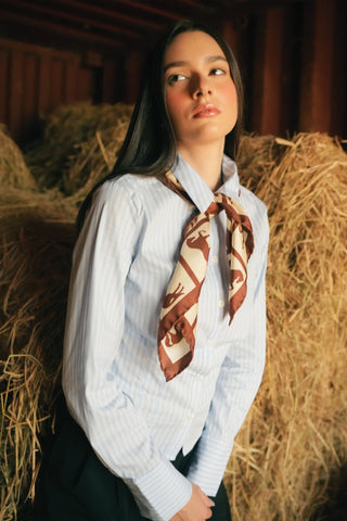 Equine Squares Small Scarf - Maison OrientNeightivMaison OrientScarves