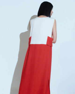 EVA DRESS RED - Maison OrientVEPLENMaison OrientClothing