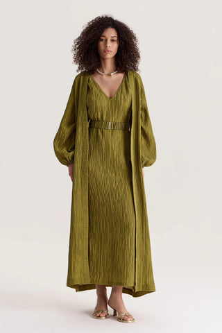 Evia Dress Olive - Maison OrientALARÁMaison OrientClothing