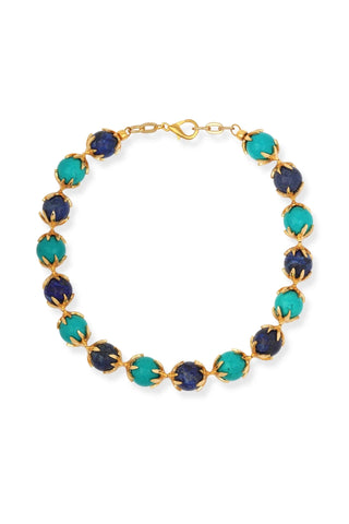 Flora Lapis Turquoise Necklace - Maison OrientNinonMaison OrientJewelry