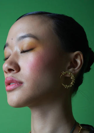 Floral Crescent Earring - Maison OrientNe NepalMaison OrientJewelry