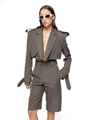 Freja Mushroom Grey Detachable Trench - Maison OrientMATTERSMaison OrientClothing