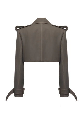 Freja Mushroom Grey Detachable Trench - Maison OrientMATTERSMaison OrientClothing