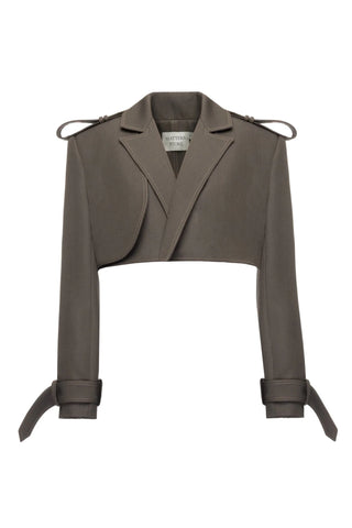 Freja Mushroom Grey Detachable Trench - Maison OrientMATTERSMaison OrientClothing